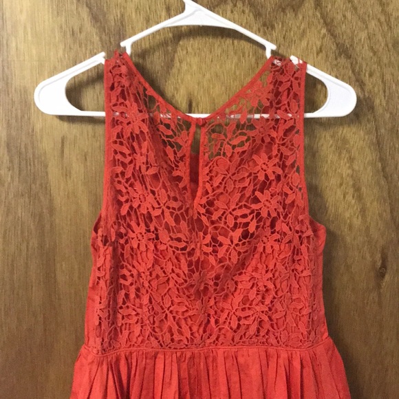 Coral Anthropologie dress - Picture 2 of 4